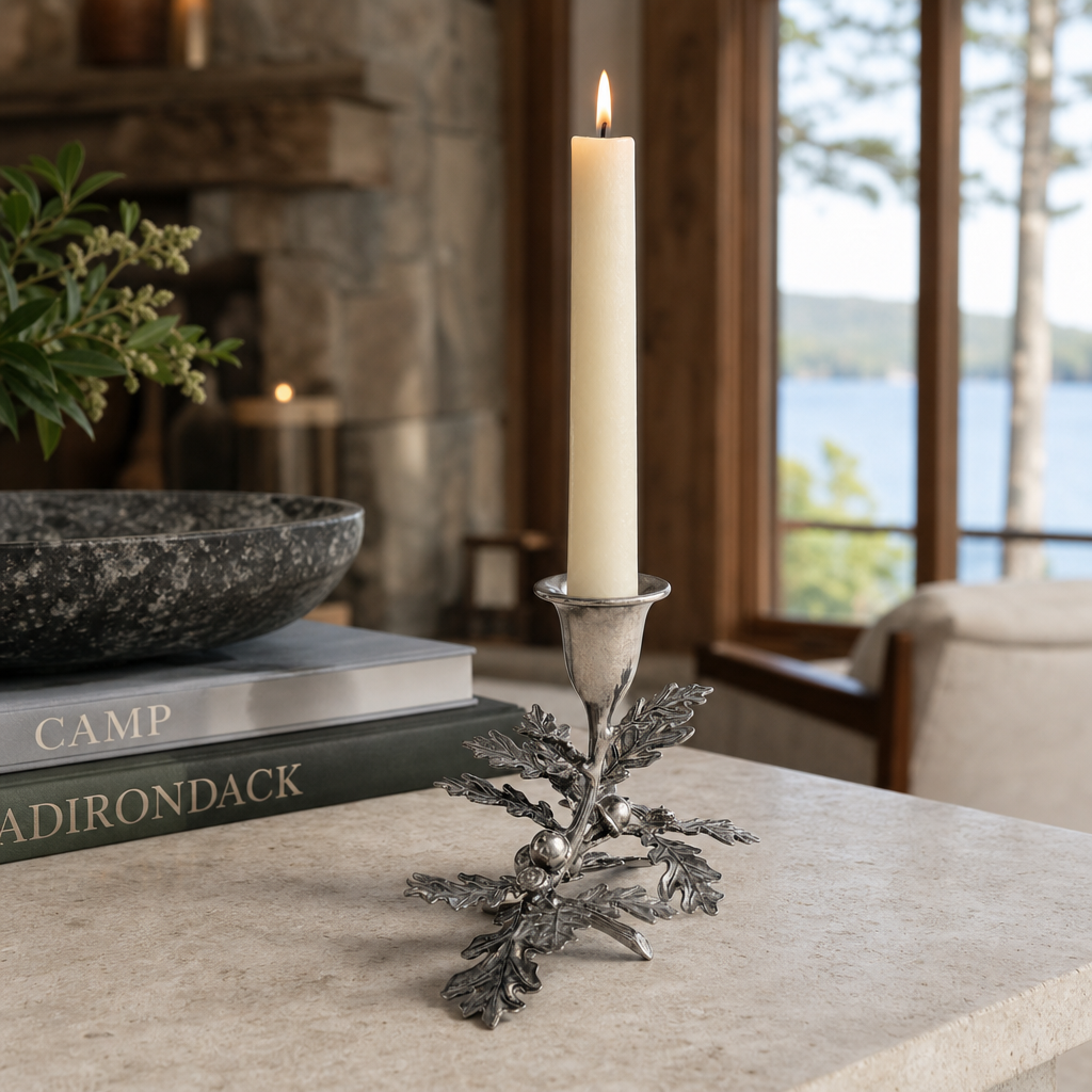Oak Leaf Candlestick - 1 Taper 9