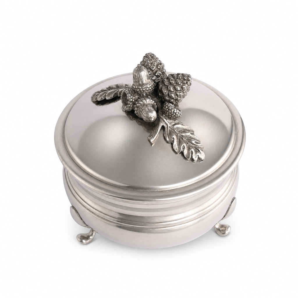Pewter Acorn Sauce Bowl 10