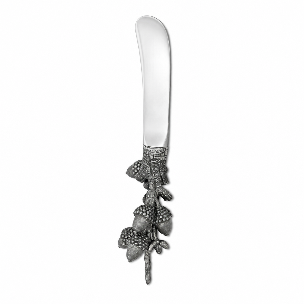 Pewter Acorn & Oak Leaf Handle Spreader 1