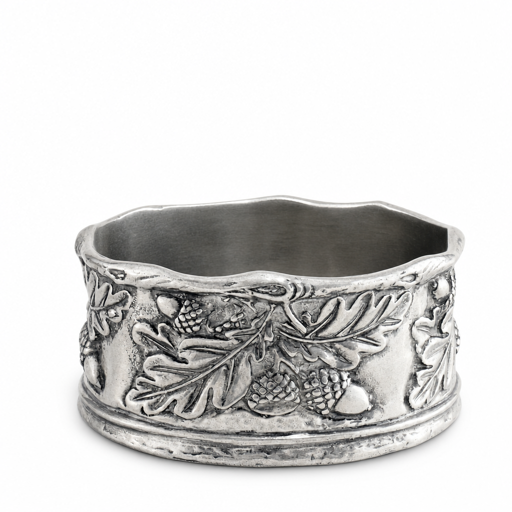 Acorn Oak & Leaf Pewter Wine Coaster 1