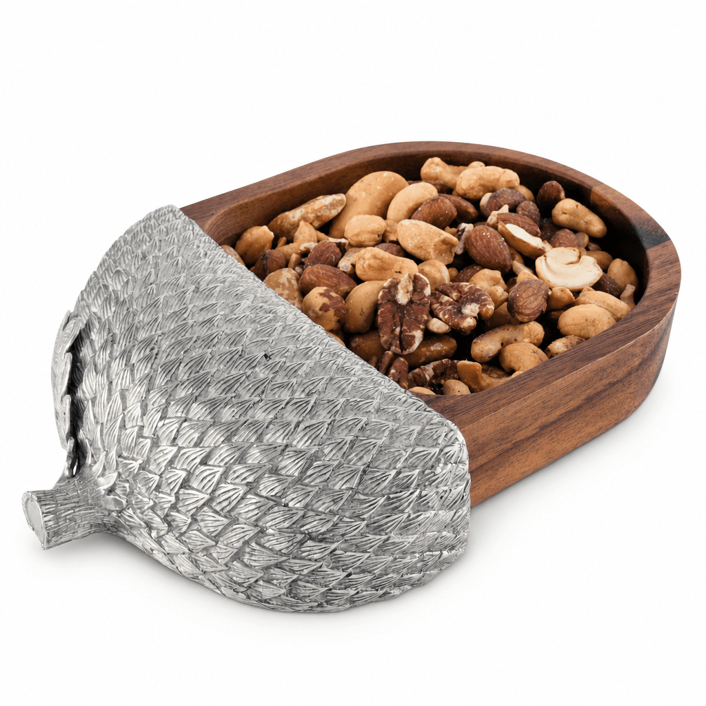 Wood Acorn Nut Bowl 1