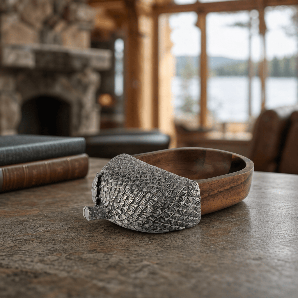 Wood Acorn Nut Bowl 3