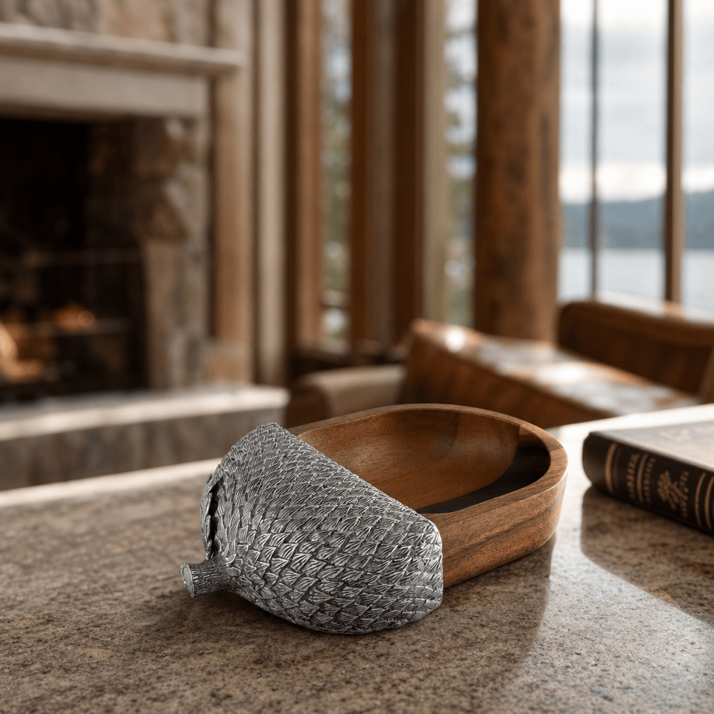 Wood Acorn Nut Bowl 4