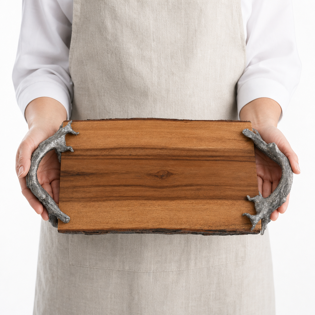 Natural Tree Bark Cheese Board 10