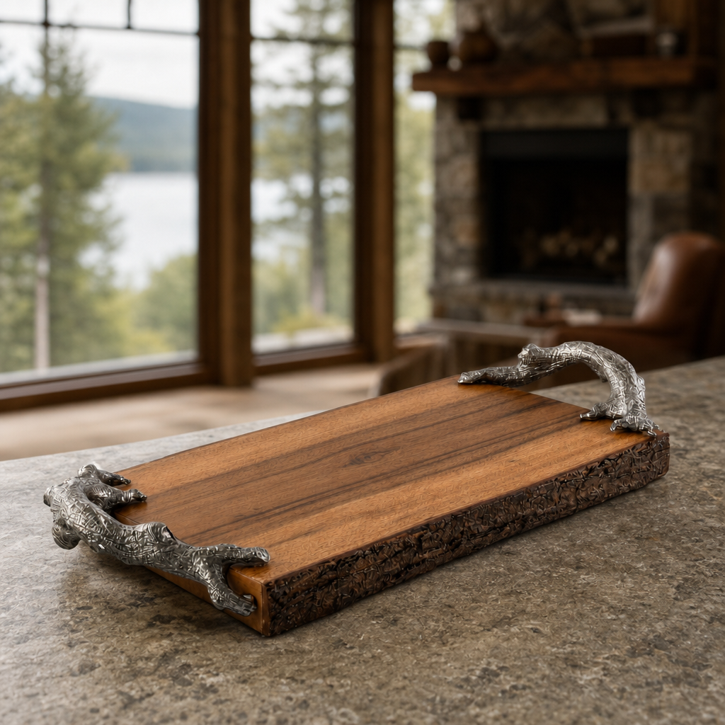 Natural Tree Bark Cheese Board 5