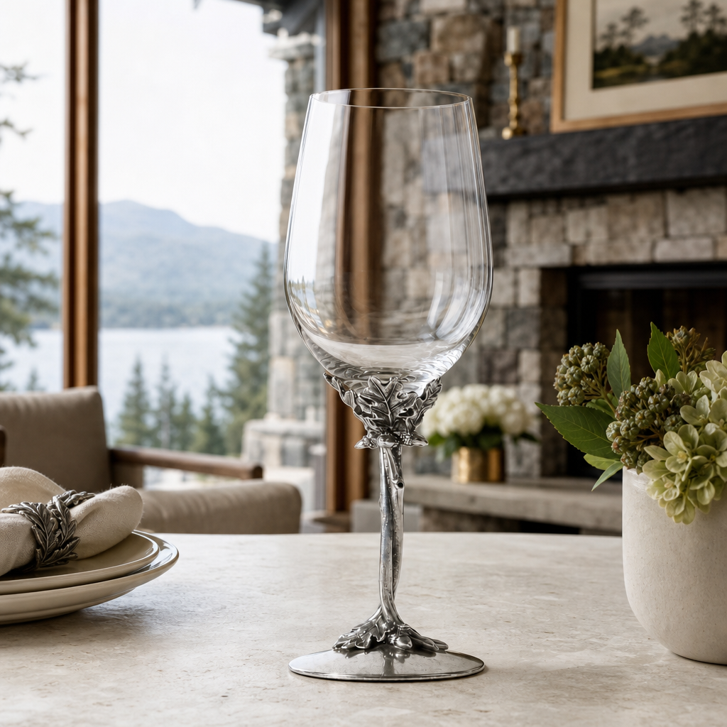 Entwined Oak Pewter Stemware 3