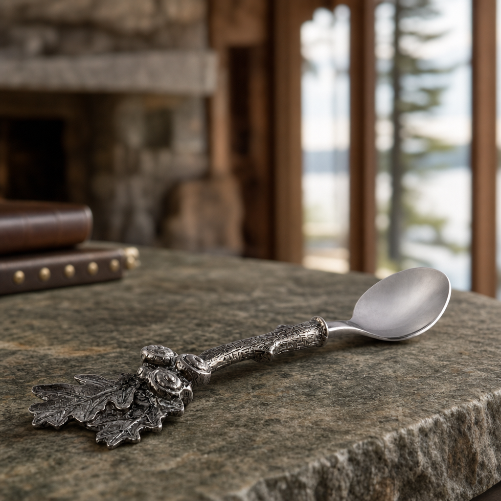 Acorn & Oak Leaf Jam Spoon 2