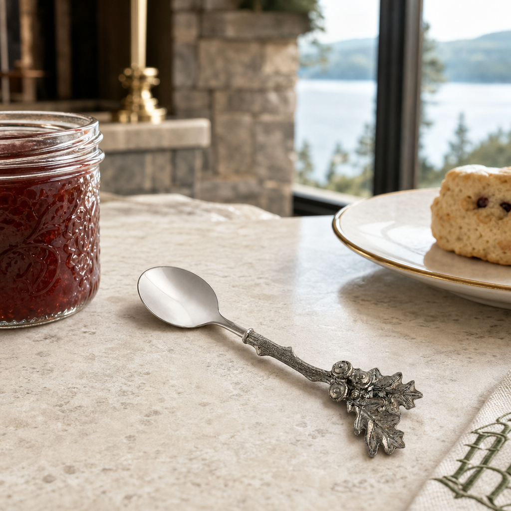 Acorn & Oak Leaf Jam Spoon 7