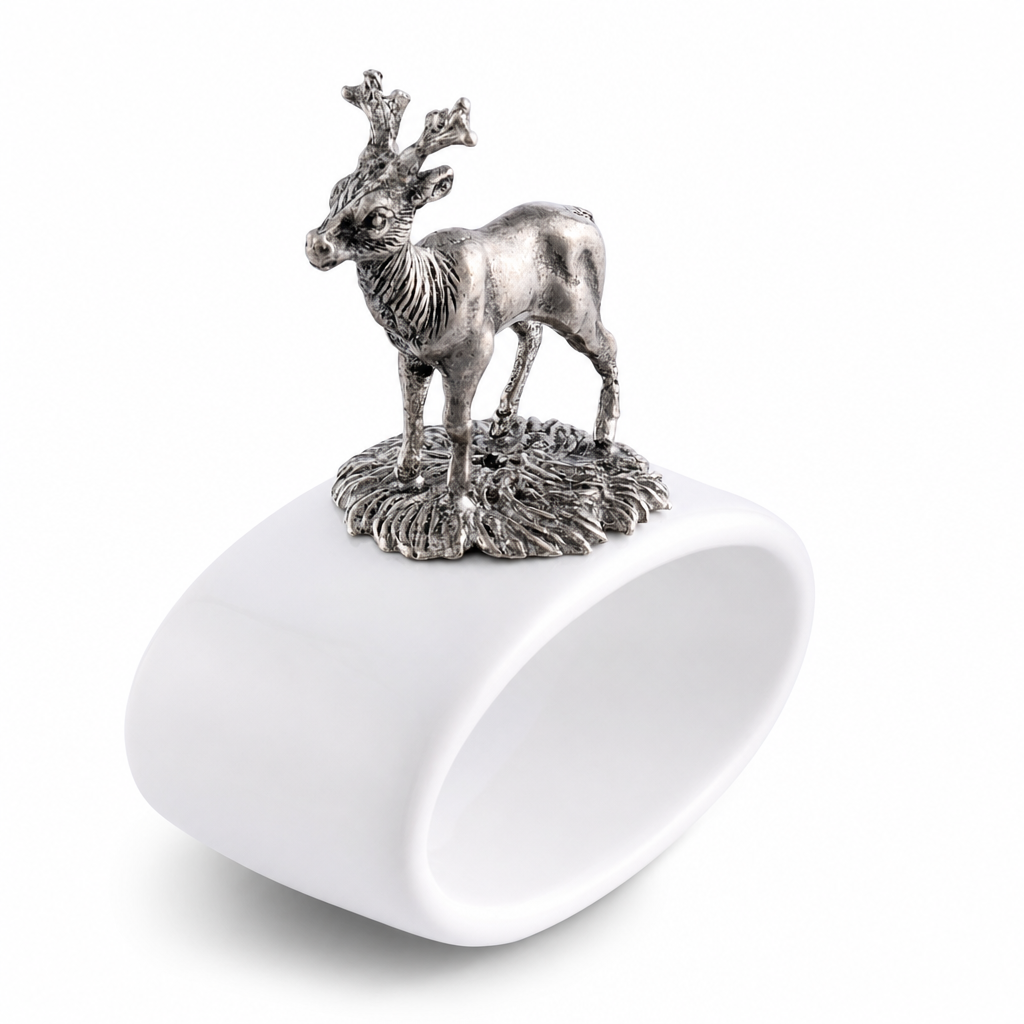 Deer Stoneware Napkin Ring 1
