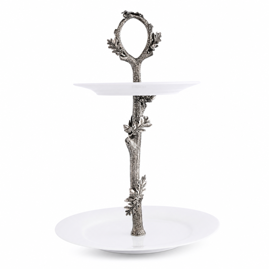 Acorn Oak & Leaf Dessert Stand 1