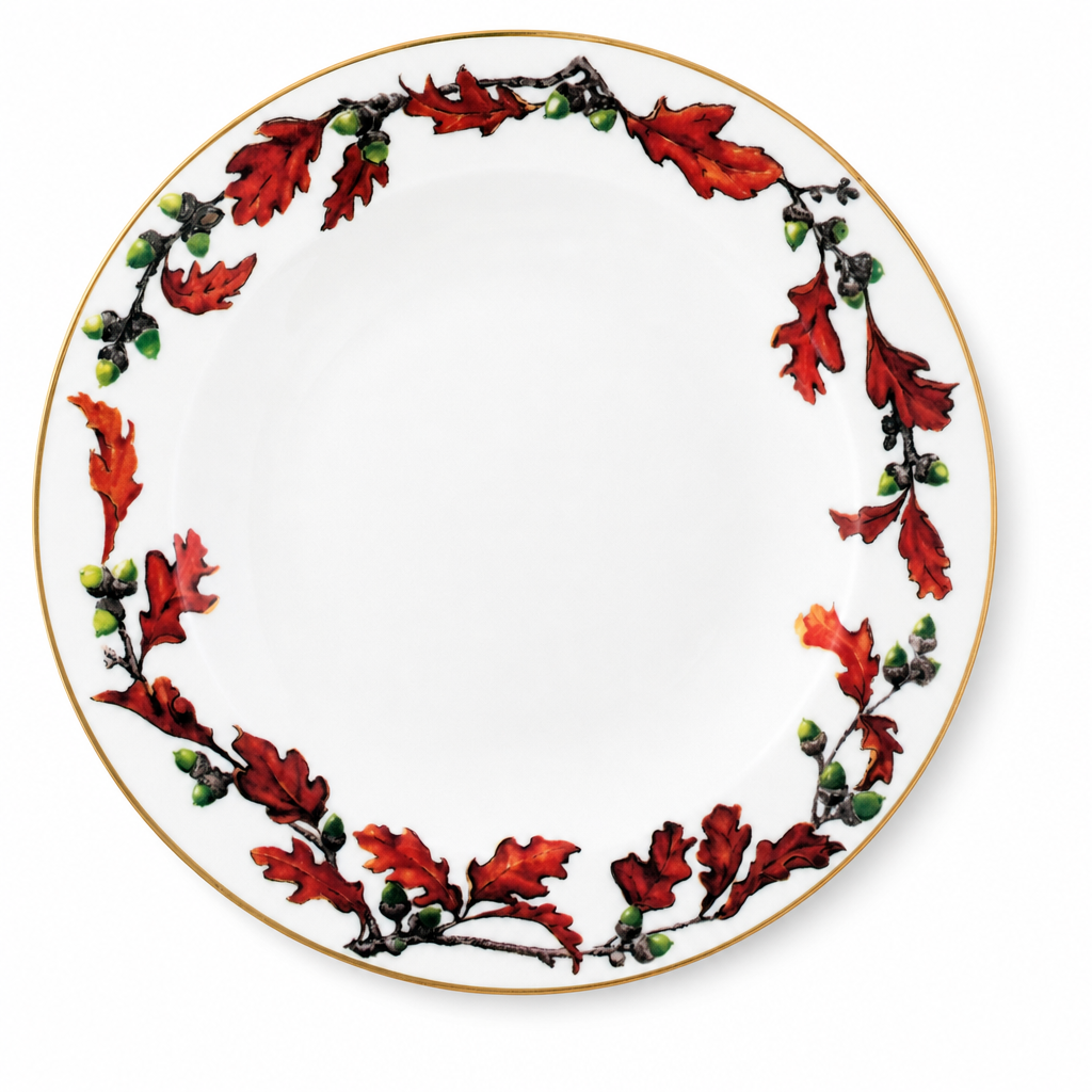 Norwood Acorn Bone China Round Dinner Plate 1