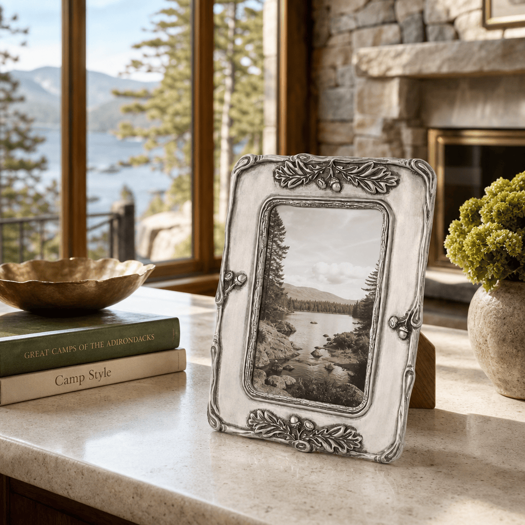 Woodland Acorn Pewter Photo Frame 4x6 4
