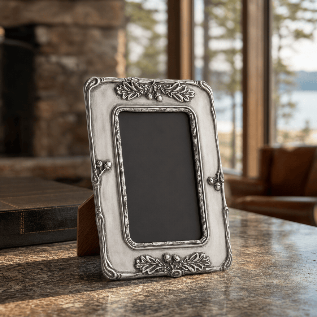 Woodland Acorn Pewter Photo Frame 4x6 2