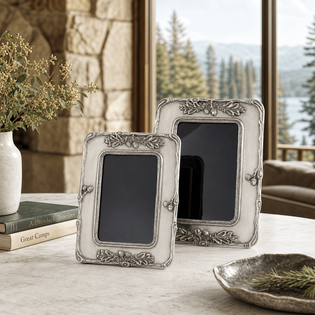 Woodland Acorn Pewter Photo Frame 4x6 5