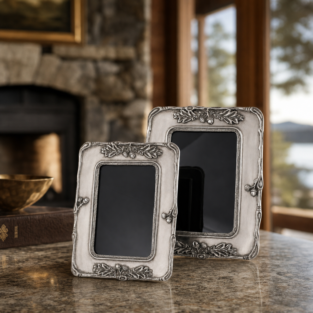 Woodland Acorn Pewter Photo Frame 4x6 3