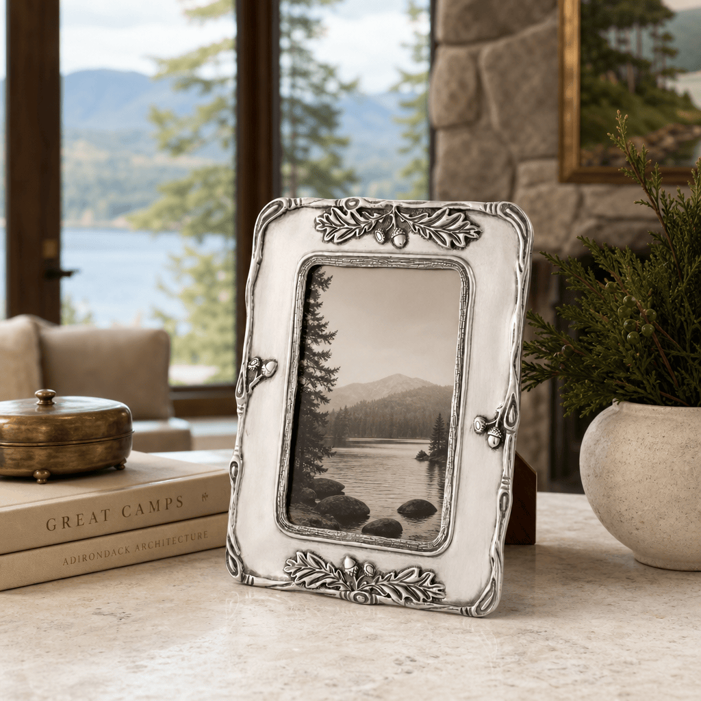 Woodland Acorn Pewter Photo Frame 5x7 4