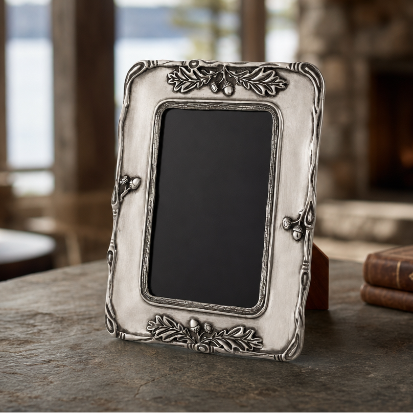 Woodland Acorn Pewter Photo Frame 5x7 2