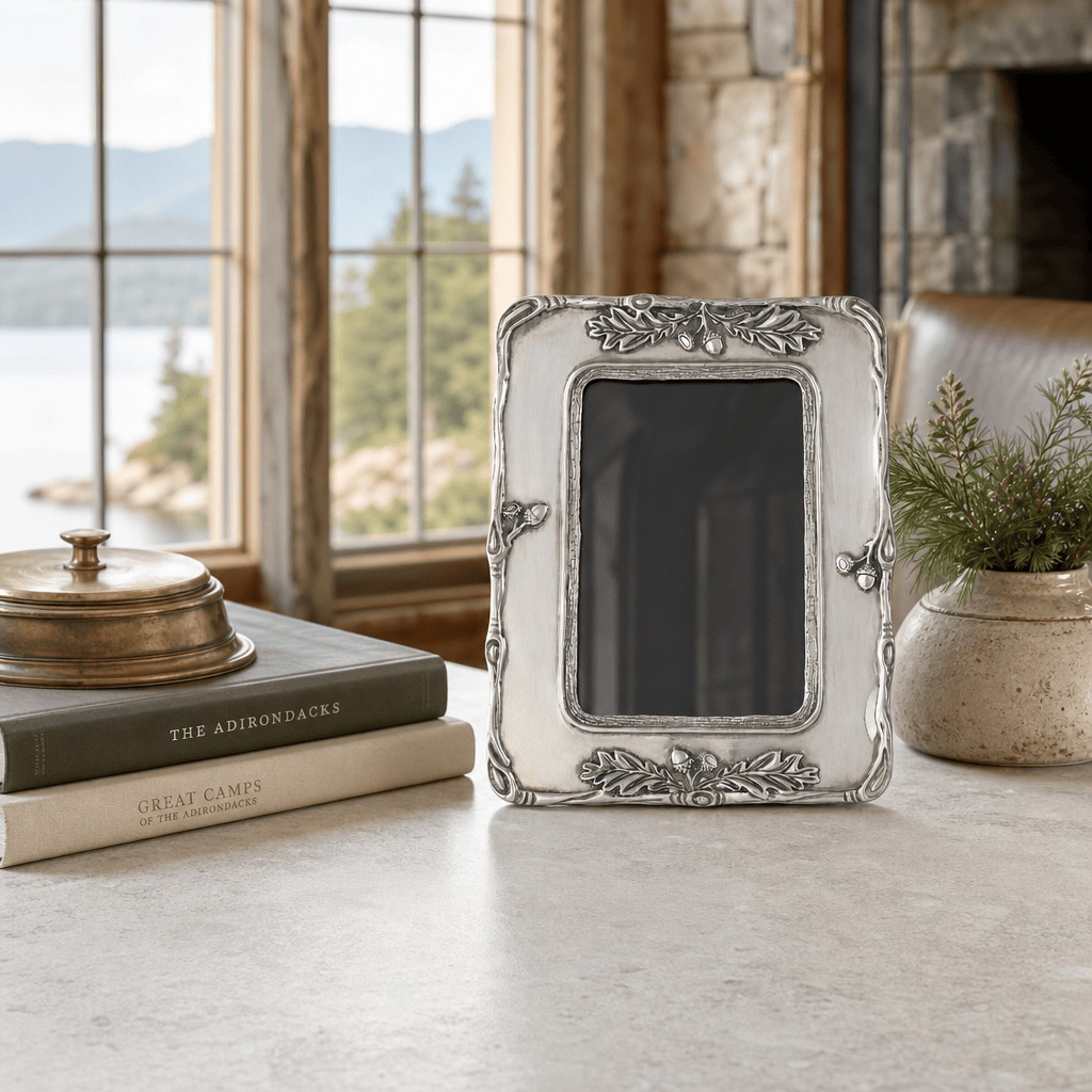 Woodland Acorn Pewter Photo Frame 5x7 5