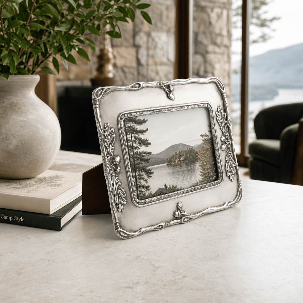Woodland Acorn Pewter Photo Frame 5x7 7