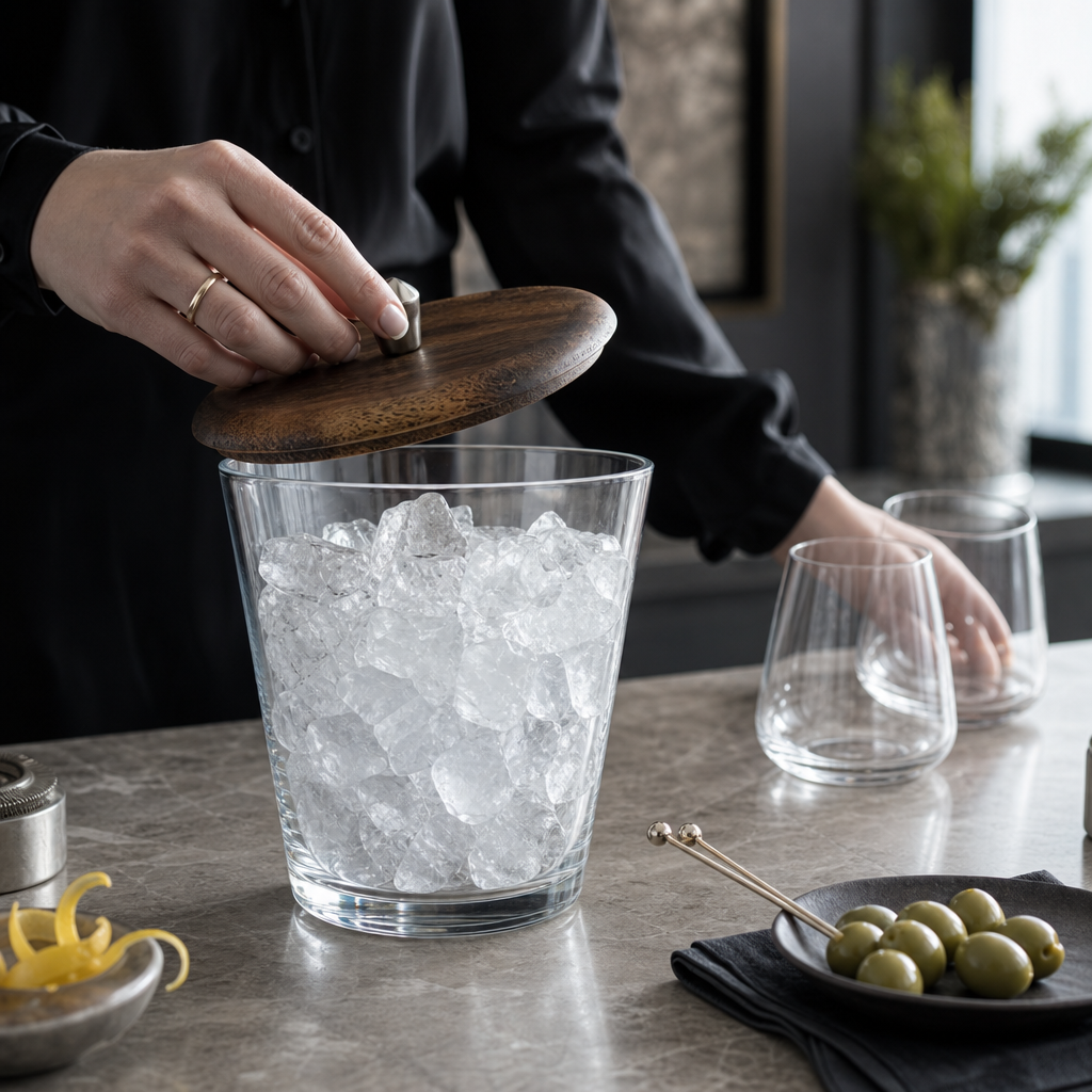 Tribeca Glass Ice Bucket 6