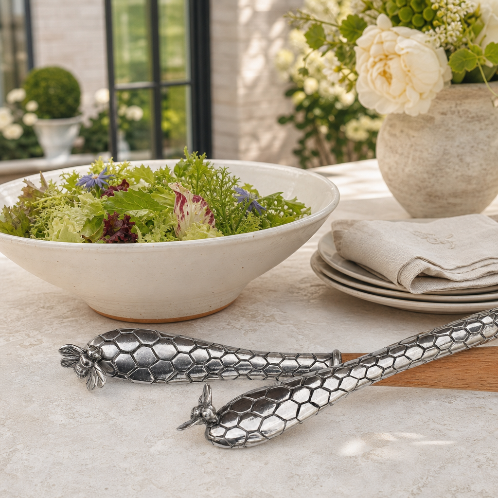 Little Bees Salad Server Set 9
