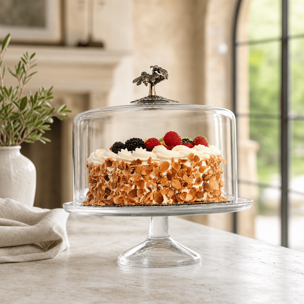 Honey Bee Glass Covered Cake / Dessert Stand 2