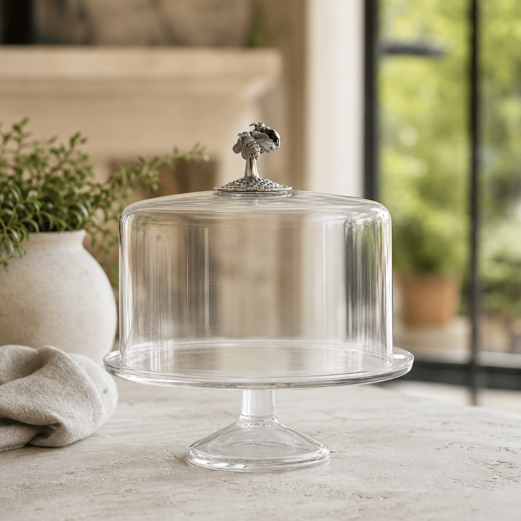 Honey Bee Glass Covered Cake / Dessert Stand 4