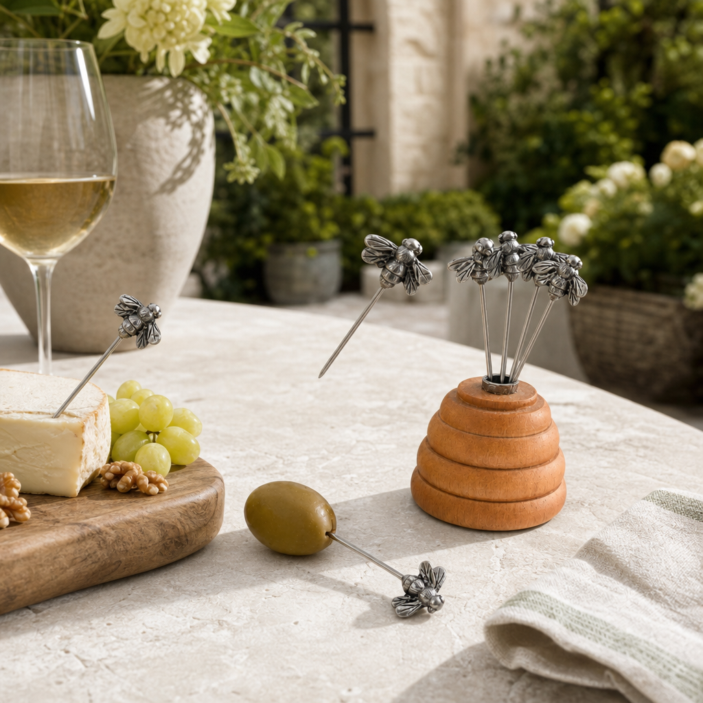 Hive of Bees Cheese Pick Set 9