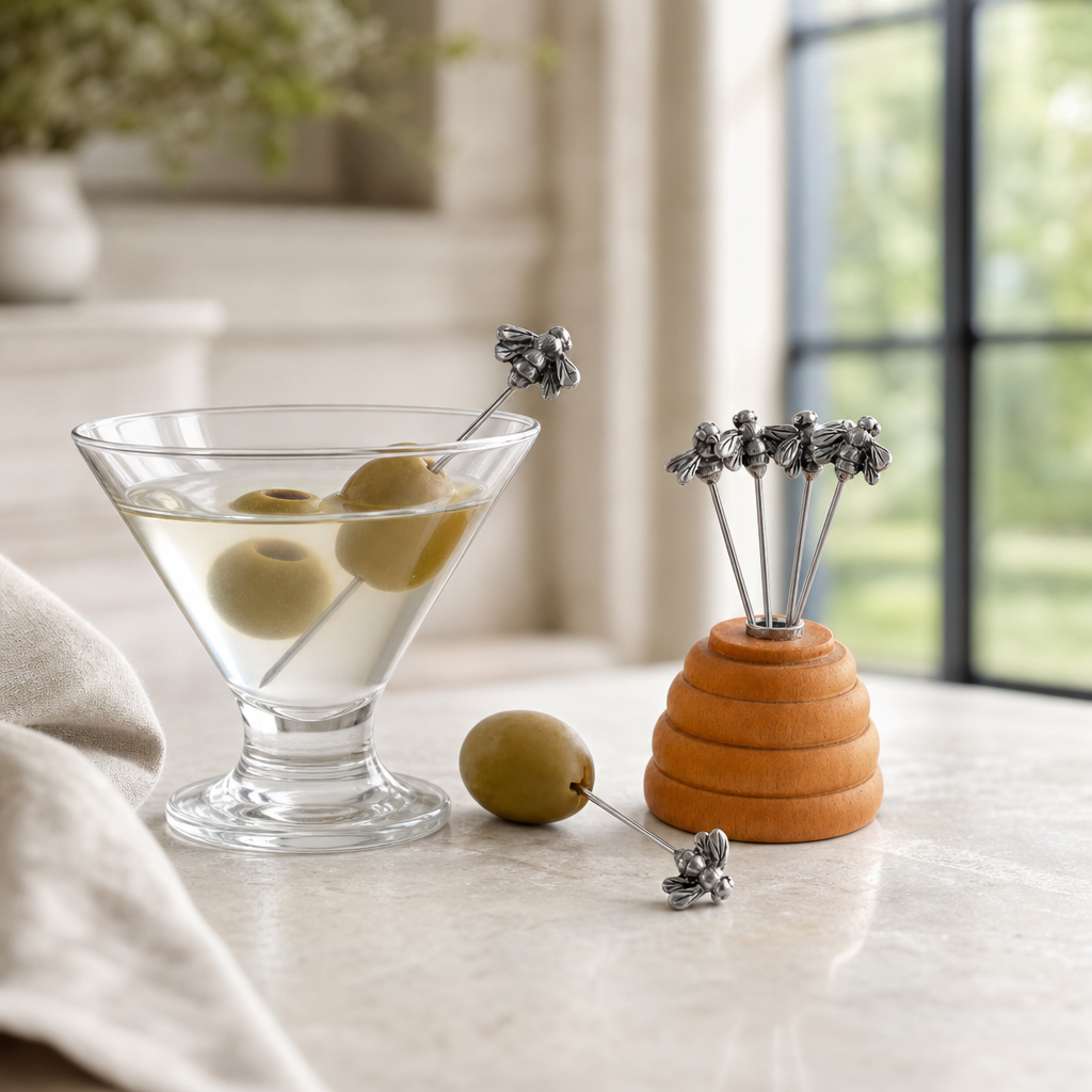 Hive of Bees Cheese Pick Set 5
