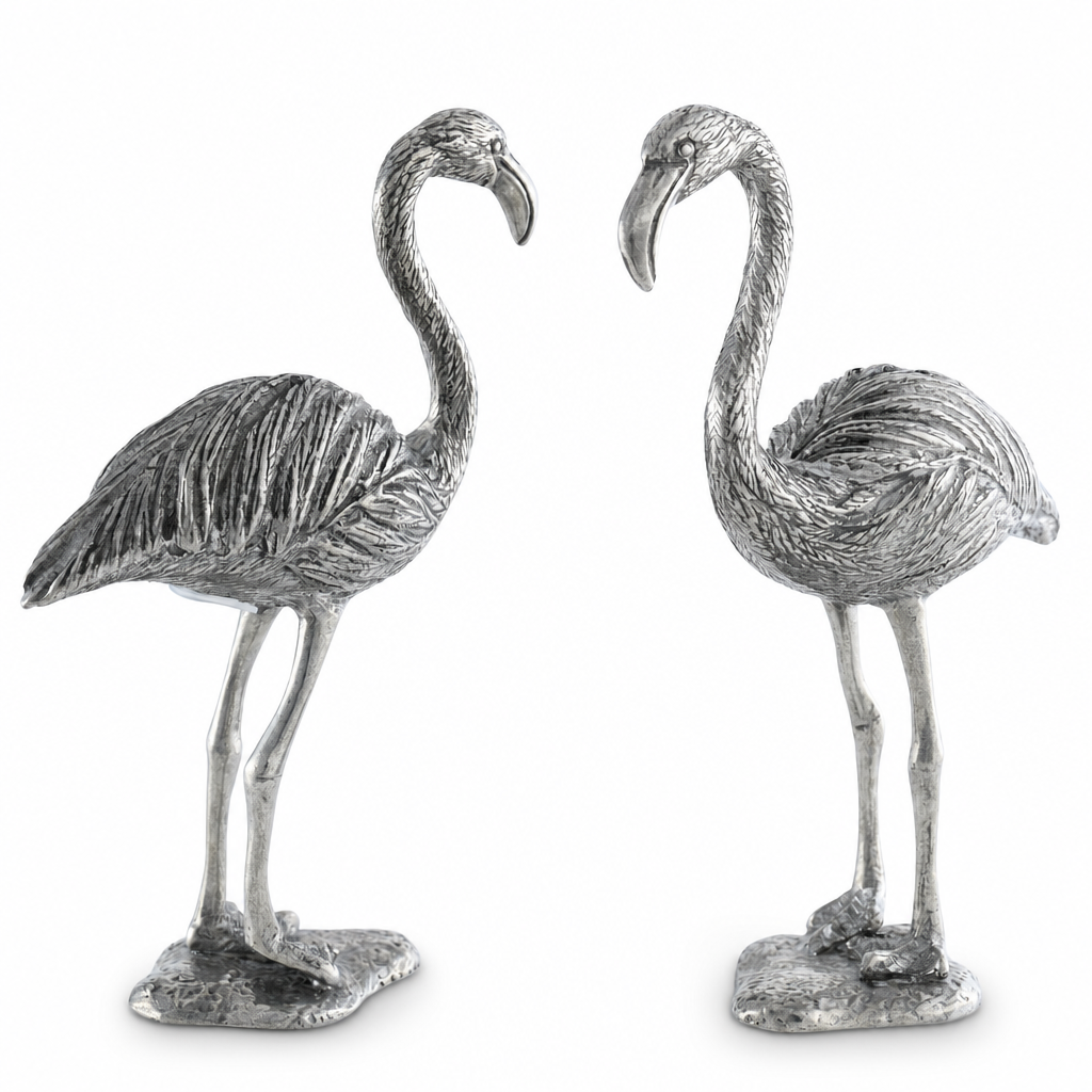Pewter Flamingos Salt & Pepper Set 1