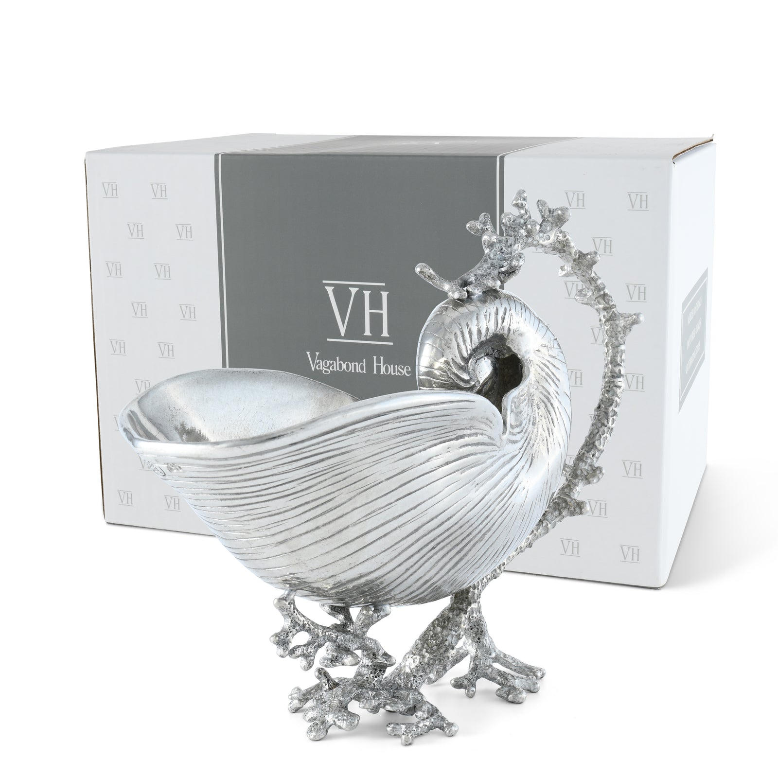 Pewter Nautilus Gravy Boat 10