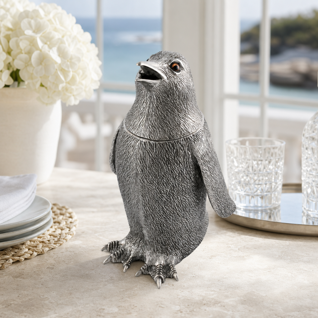Pewter Penguin Shaker 4
