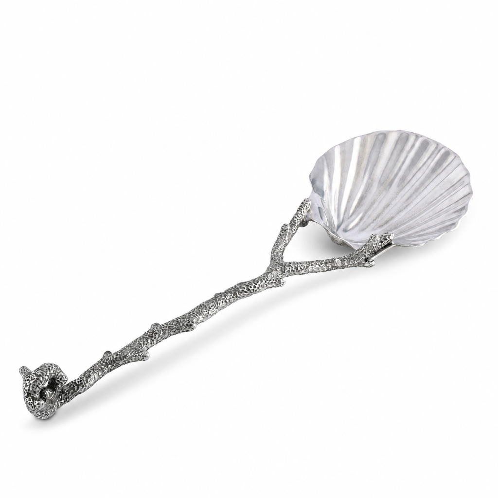 Scallop Shell Coral Serving Spoon 1