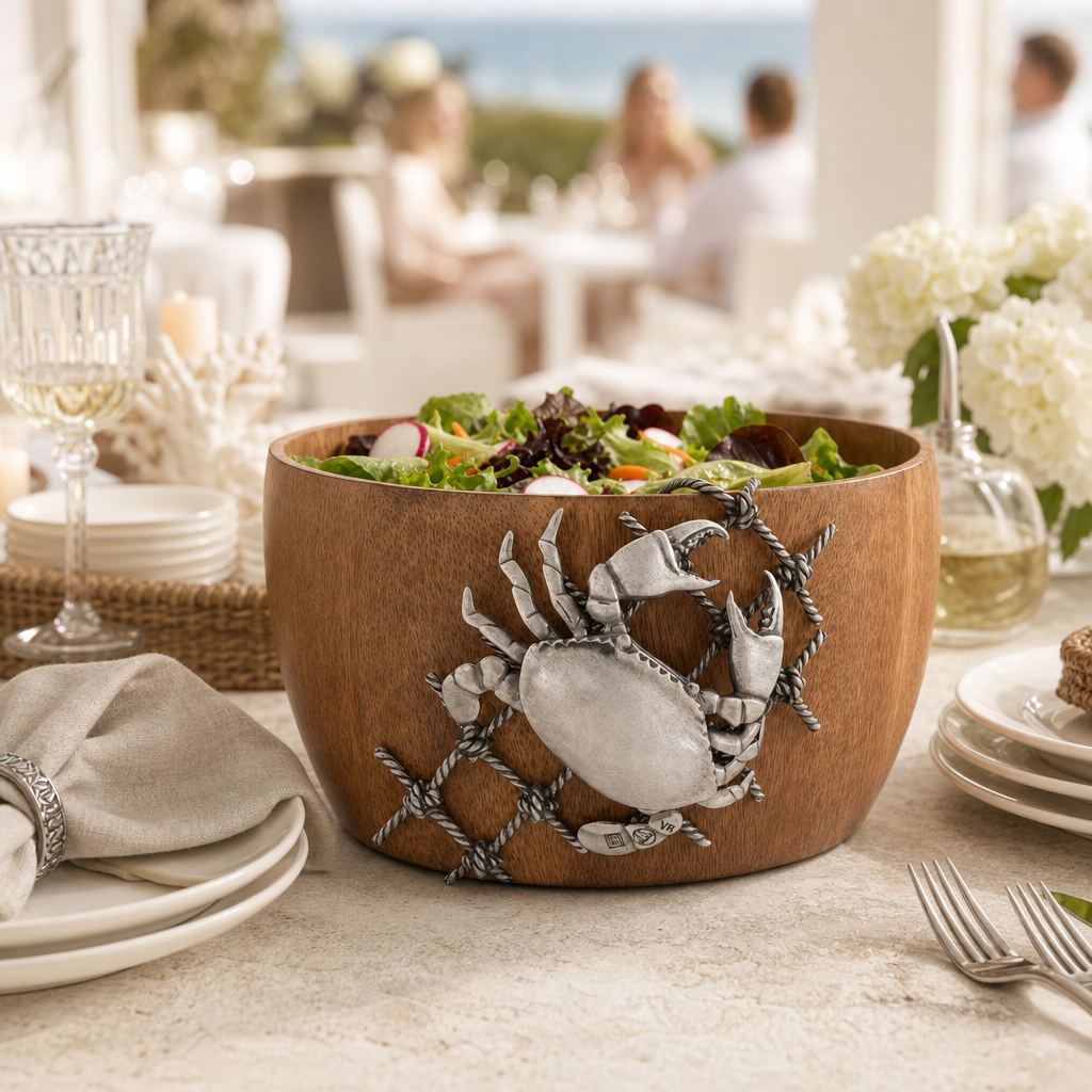 Crab in Net Salad Bowl 6