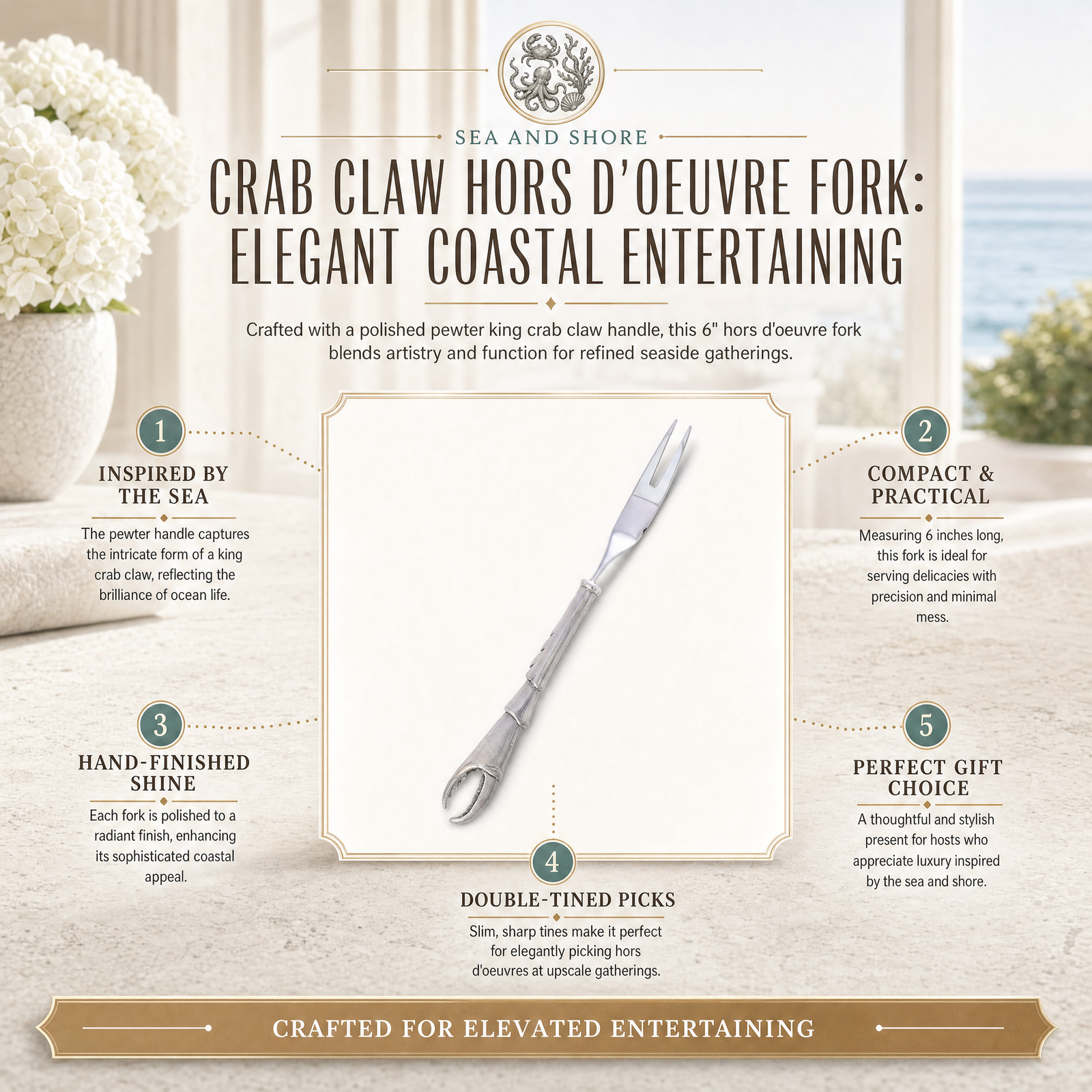 Crab Claw Hors d'oeuvre Fork 1