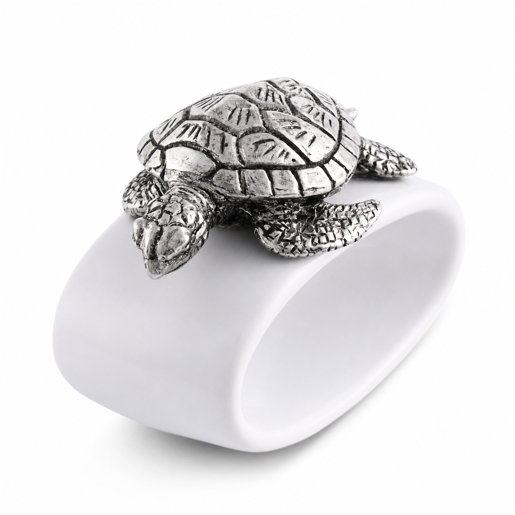 Sea Turtle Stoneware Napkin Ring 1