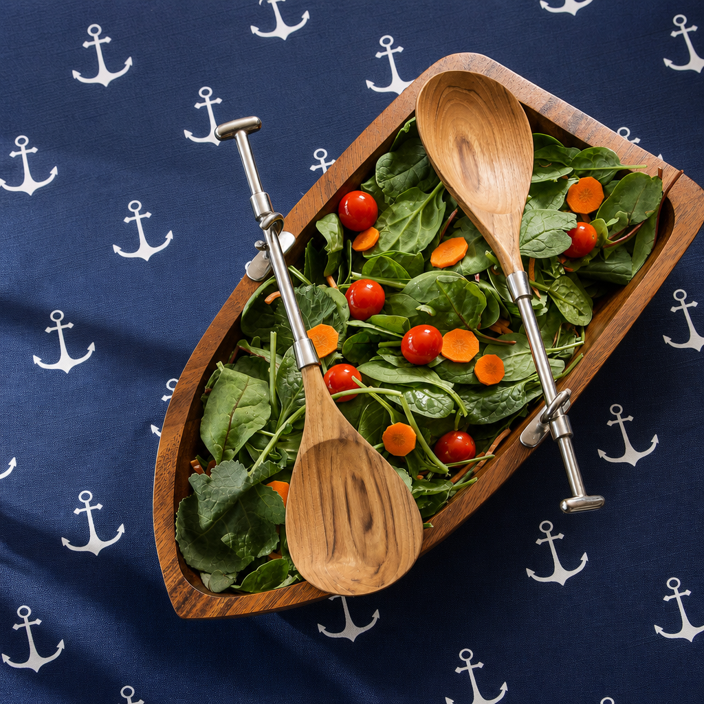 Row Boat Salad Bowl Set 5