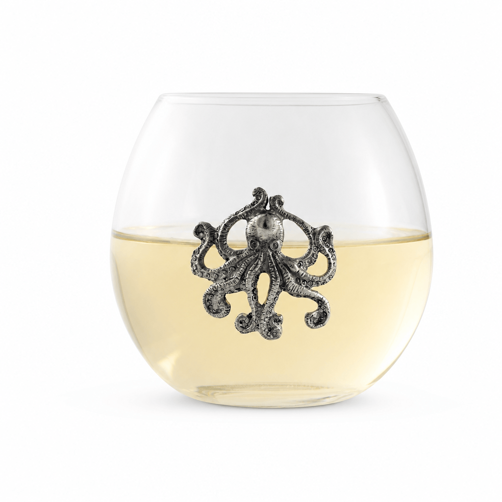 Octopus Stemless Wine Glass 1