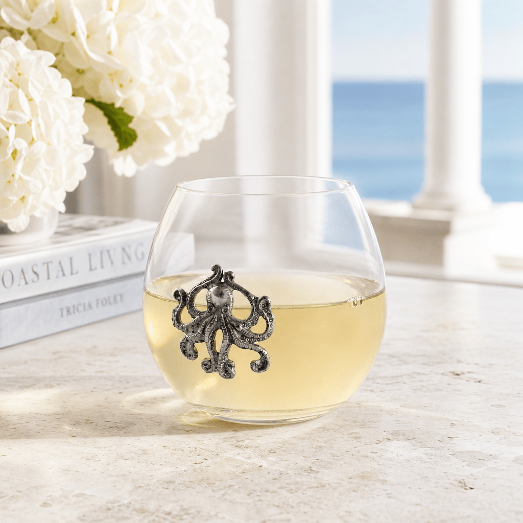 Octopus Stemless Wine Glass 3