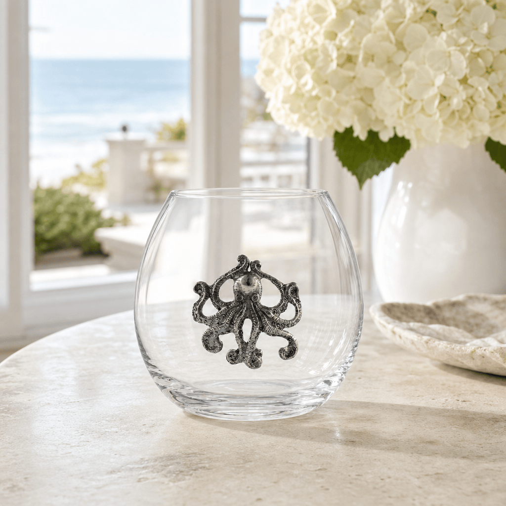 Octopus Stemless Wine Glass 5