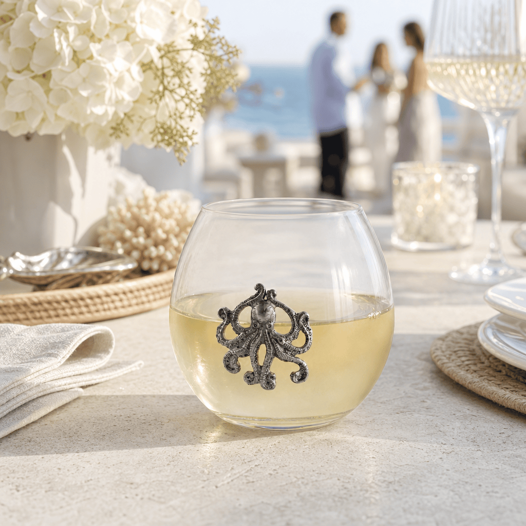 Octopus Stemless Wine Glass 7