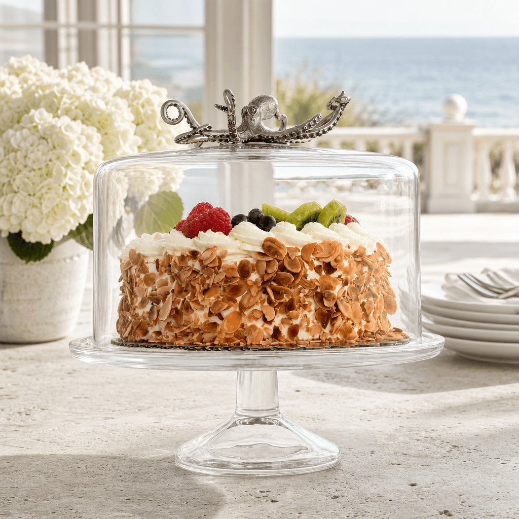 Octopus Glass Covered Cake / Dessert Stand 2