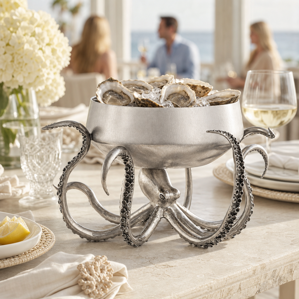 Octopus Stainless Steel Centerpiece Bowl 3