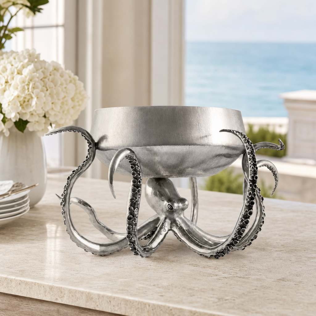 Octopus Stainless Steel Centerpiece Bowl 2