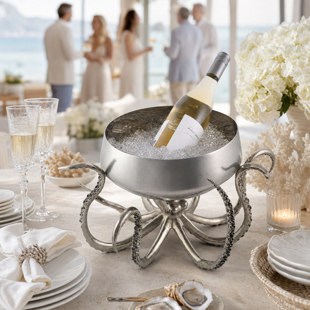 Octopus Stainless Steel Centerpiece Bowl 8