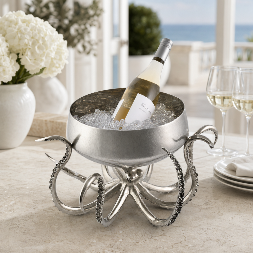 Octopus Stainless Steel Centerpiece Bowl 4