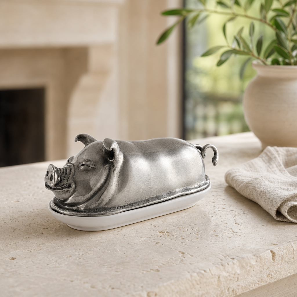 Happy Pig Butter Dish 3