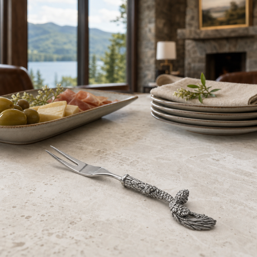 Pewter Pine Cone Hors d'oeuvre Fork 3