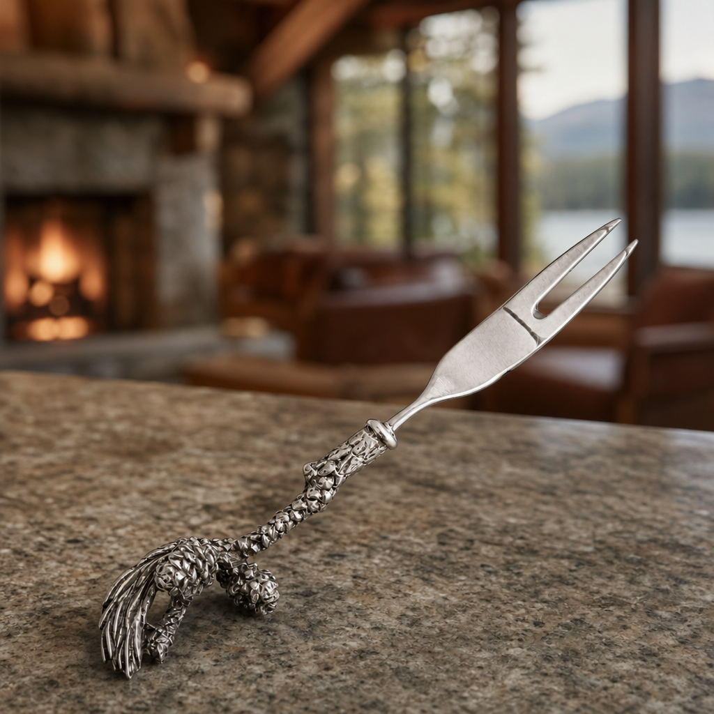 Pewter Pine Cone Hors d'oeuvre Fork 2