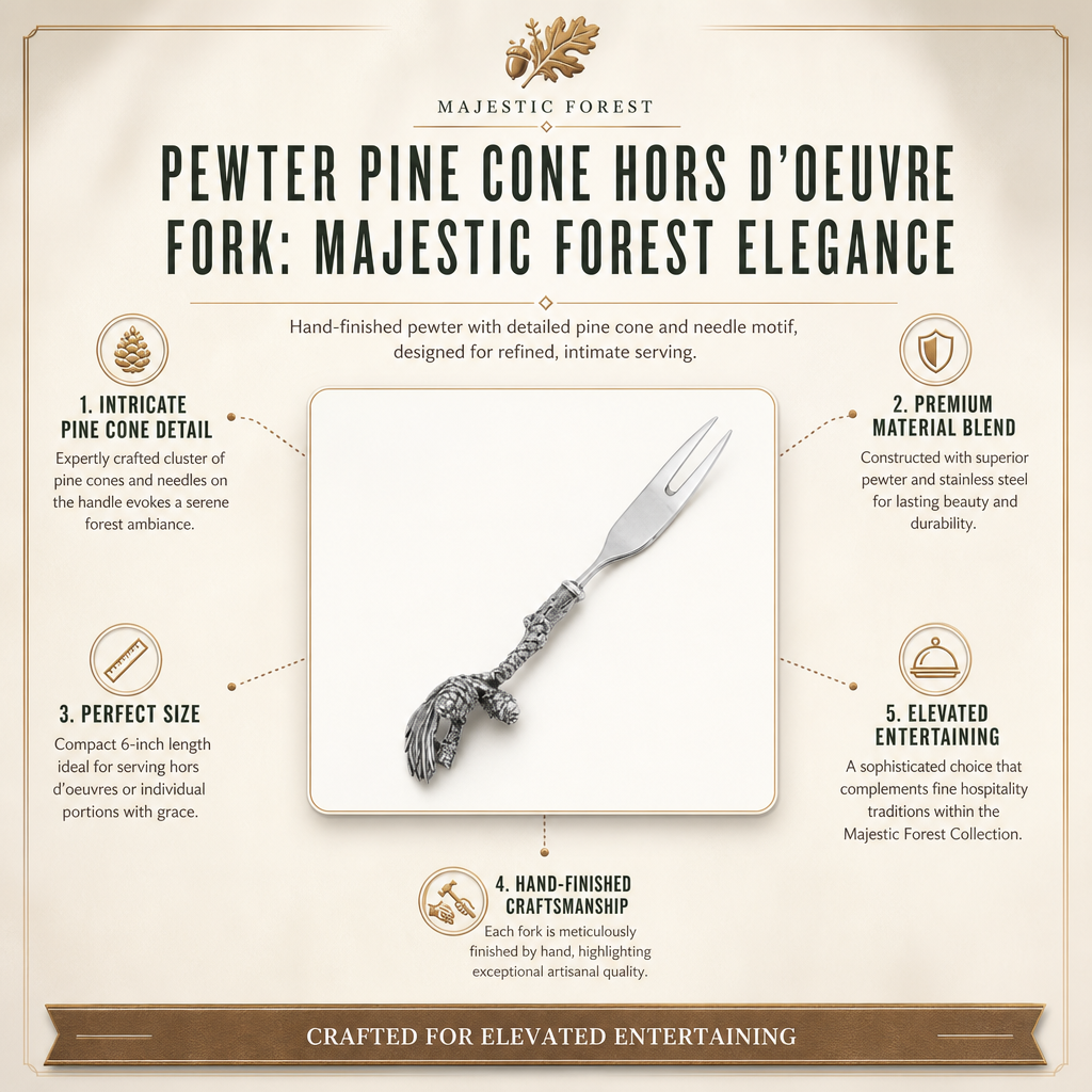 Pewter Pine Cone Hors d'oeuvre Fork 1